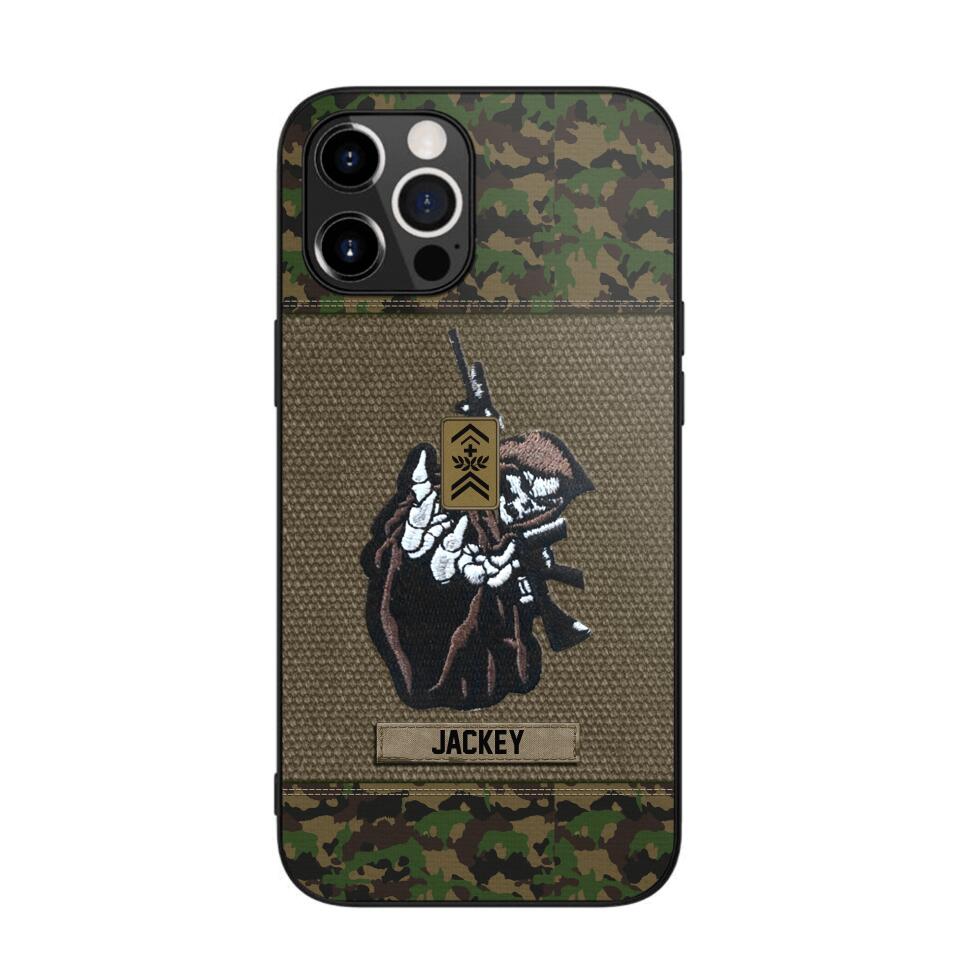 Personalized Swiss Soldier/Veterans Phone Case Printed 22JUY-HQ28