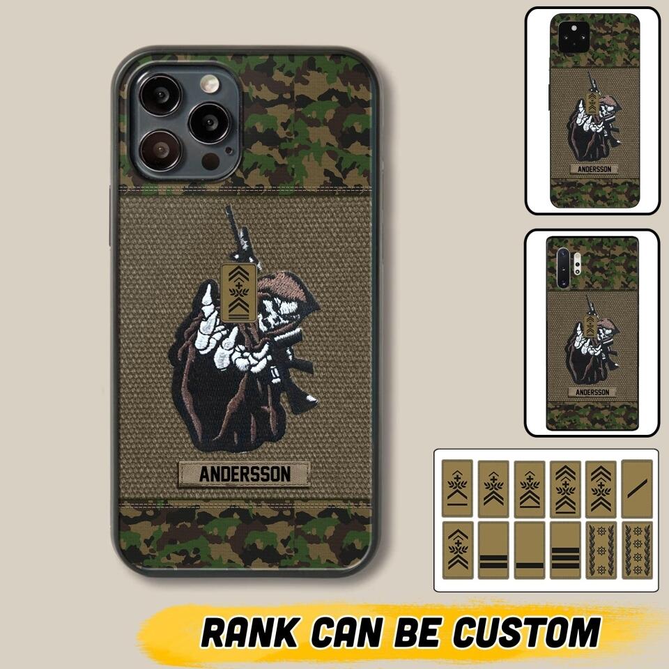 Personalized Swiss Soldier/Veterans Phone Case Printed 22JUY-HQ28