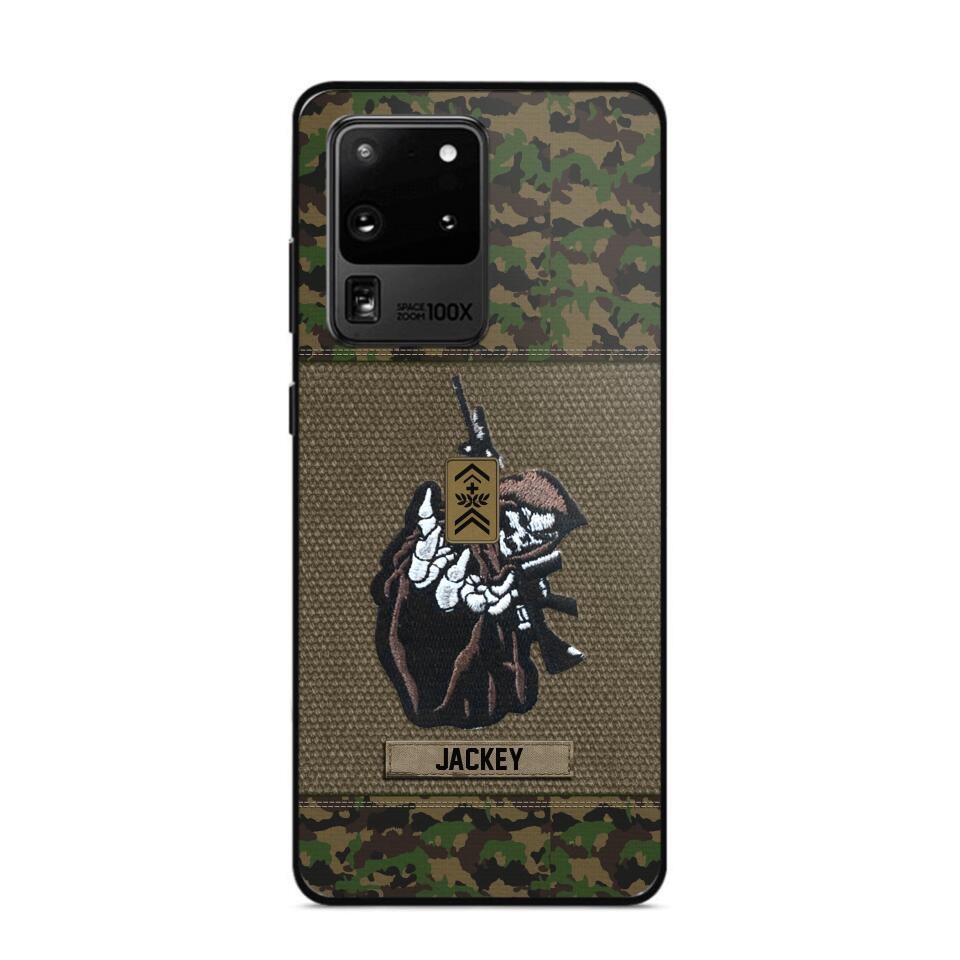 Personalized Swiss Soldier/Veterans Phone Case Printed 22JUY-HQ28