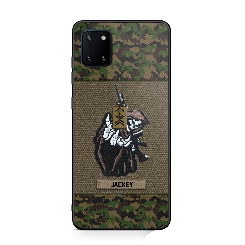 Personalized Swiss Soldier/Veterans Phone Case Printed 22JUY-HQ28