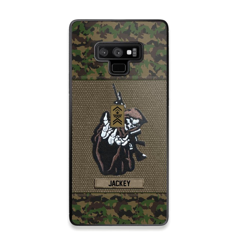 Personalized Swiss Soldier/Veterans Phone Case Printed 22JUY-HQ28