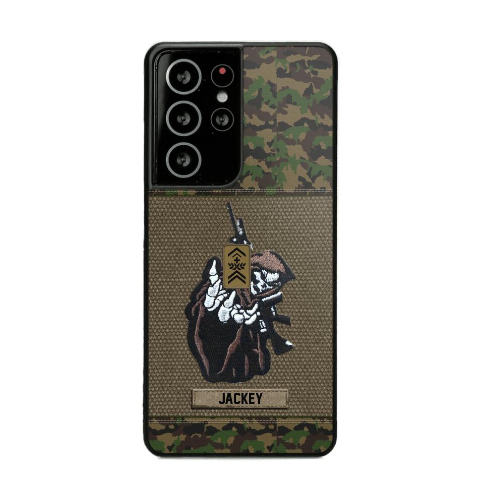 Personalized Swiss Soldier/Veterans Phone Case Printed 22JUY-HQ28