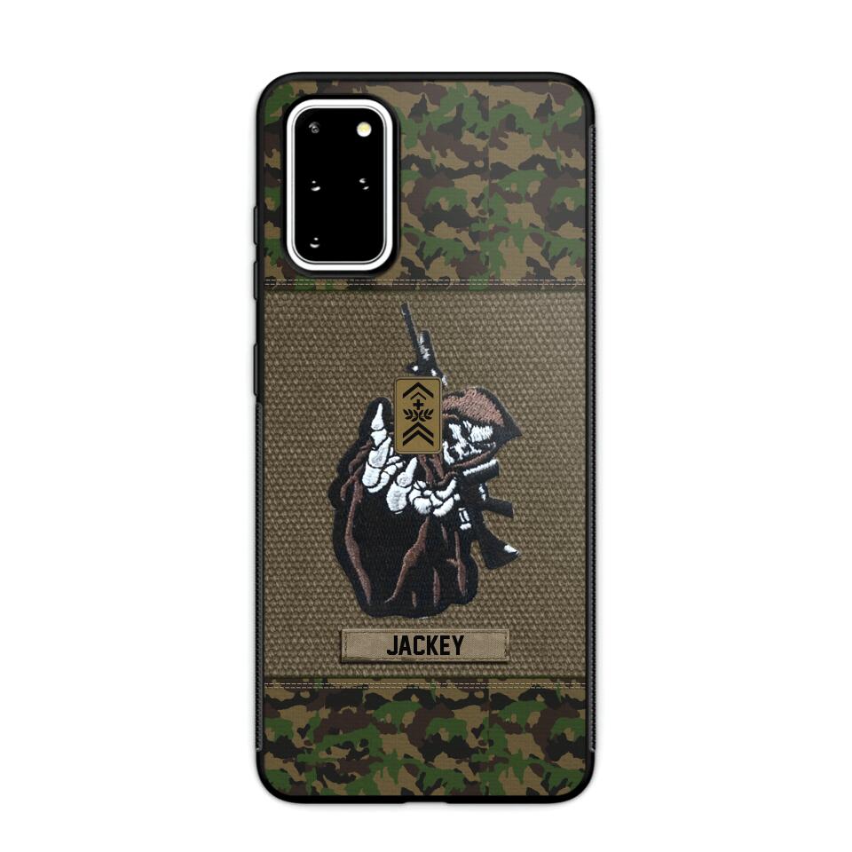 Personalized Swiss Soldier/Veterans Phone Case Printed 22JUY-HQ28