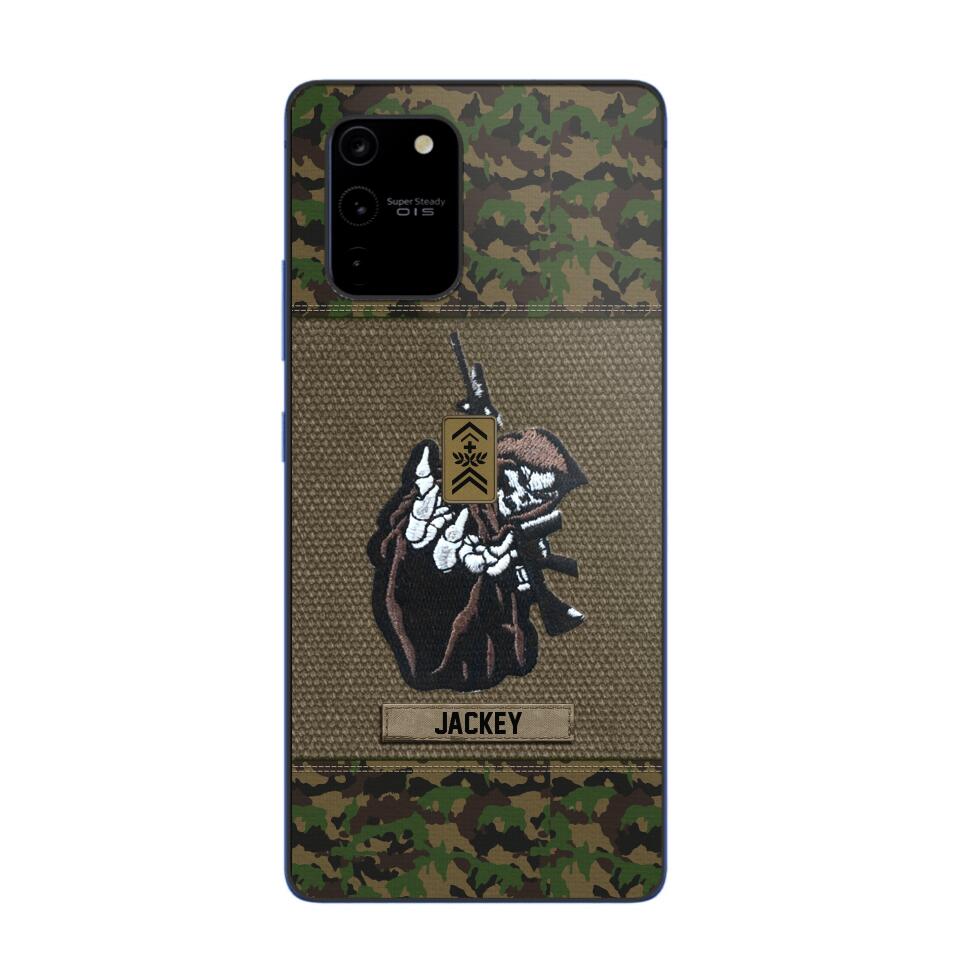 Personalized Swiss Soldier/Veterans Phone Case Printed 22JUY-HQ28