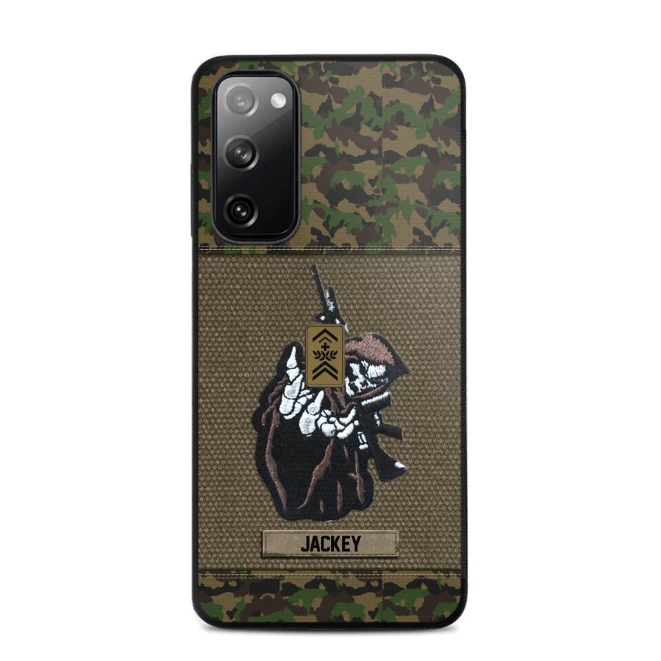 Personalized Swiss Soldier/Veterans Phone Case Printed 22JUY-HQ28
