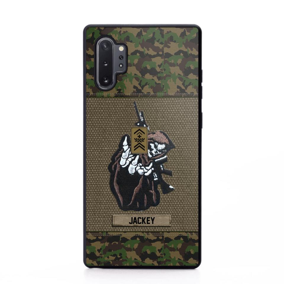 Personalized Swiss Soldier/Veterans Phone Case Printed 22JUY-HQ28