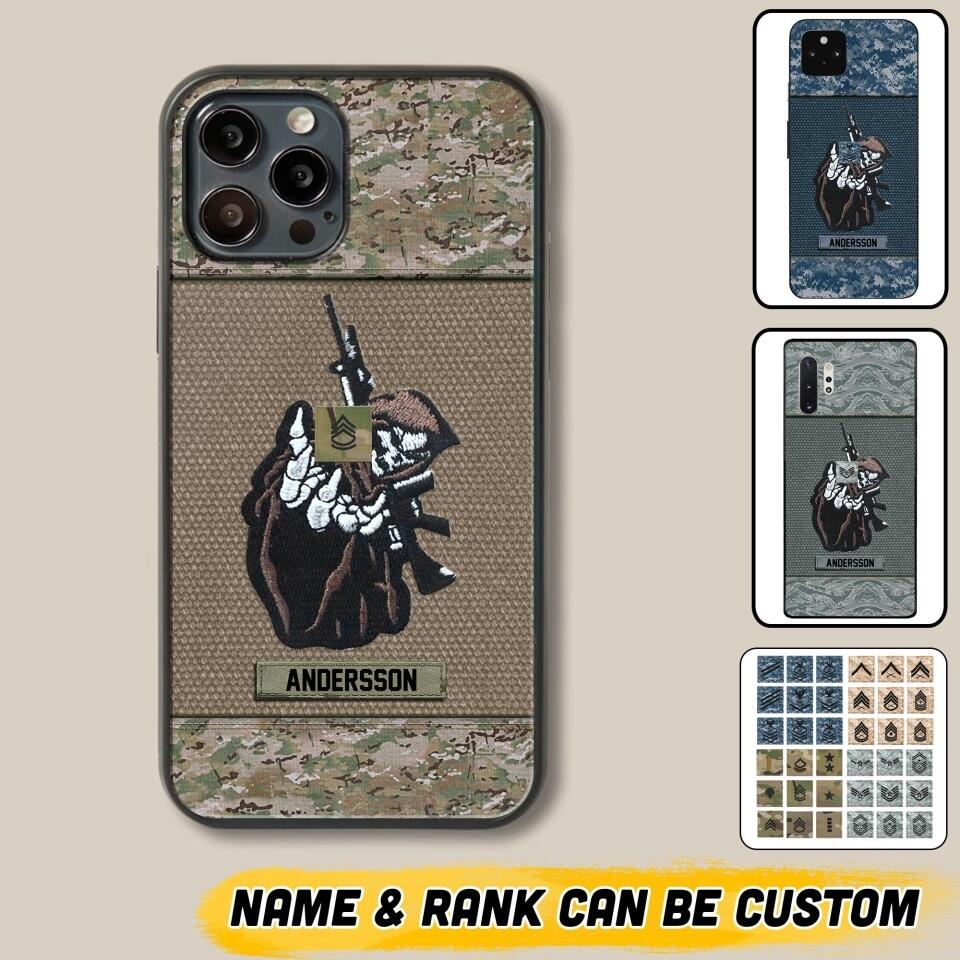 Personalized U.S Soldier/Veterans Phone Case Printed 22JUY-HQ28
