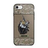 Personalized U.S Soldier/Veterans Phone Case Printed 22JUY-HQ28