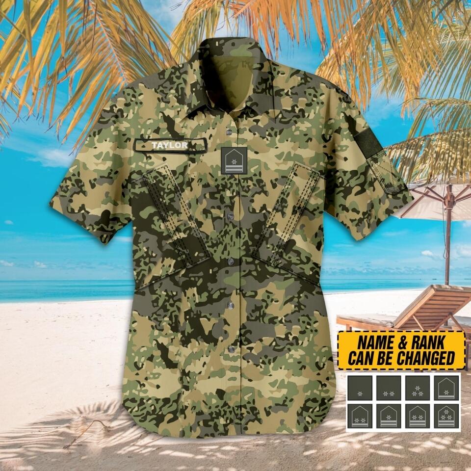 DH Personalized Austrian Soldier/Veterans Hawaii Shirt Printed HC2907