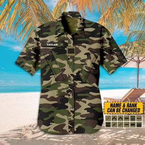 DH Personalized French Soldier/Veterans Hawaii Shirt Printed HC2907