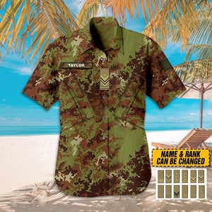 DH Personalized Italian Soldier/Veterans Hawaii Shirt Printed HC2907