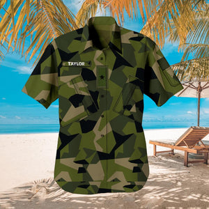 DH Personalized Swedish Soldier/Veterans Hawaii Shirt Printed HC2907