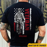 Personalized U.S Veteran Tshirt Printed 22JUY-DT29
