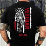 Personalized U.S Veteran Tshirt Printed 22JUY-DT29