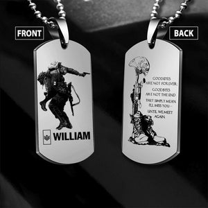 DH Personalized Canadian Veterans/Soldier Necklaces Printed HC2907