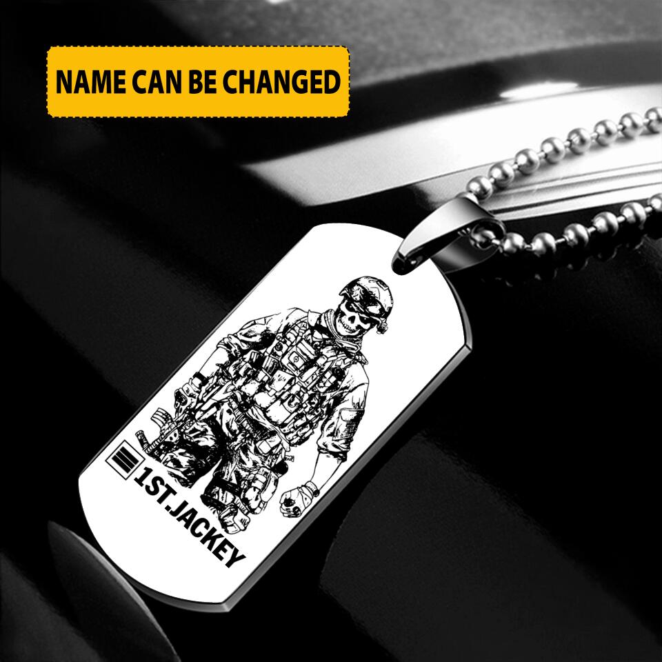 Personalized French Soldier Dog Tag Printed 22JUY-HY29