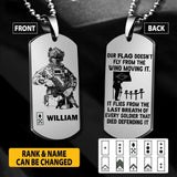 Personalized Brazilian Soldier/Veterans Necklaces Printed 22JUY-HY28