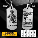 Personalized Croatian Soldier/Veterans Necklaces Printed 22JUY-HY28