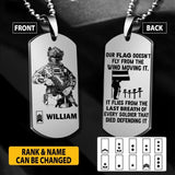 Personalized Latvian Soldier/Veterans Necklaces Printed 22JUY-HY28