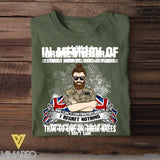 Personalized I Am An UK Grumpy Veteran/ Solider In Memory Of Those Who Believed It Was Tshirt Printed QTVQ0108