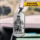 Personalized U.S Soldier/Veterans Car Hanging Printed 22AUG-HY01