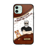 Personalized I'm A Simple Old Man, I'm Grumpy And I LIke My Dog Phone Case Printed NQDT0108