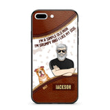 Personalized I'm A Simple Old Man, I'm Grumpy And I LIke My Dog Phone Case Printed NQDT0108