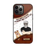 Personalized I'm A Simple Old Man, I'm Grumpy And I LIke My Dog Phone Case Printed NQDT0108