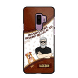 Personalized I'm A Simple Old Man, I'm Grumpy And I LIke My Dog Phone Case Printed NQDT0108