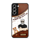 Personalized I'm A Simple Old Man, I'm Grumpy And I LIke My Dog Phone Case Printed NQDT0108