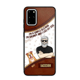 Personalized I'm A Simple Old Man, I'm Grumpy And I LIke My Dog Phone Case Printed NQDT0108
