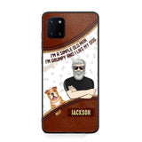Personalized I'm A Simple Old Man, I'm Grumpy And I LIke My Dog Phone Case Printed NQDT0108