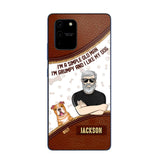 Personalized I'm A Simple Old Man, I'm Grumpy And I LIke My Dog Phone Case Printed NQDT0108