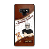 Personalized I'm A Simple Old Man, I'm Grumpy And I LIke My Dog Phone Case Printed NQDT0108