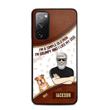 Personalized I'm A Simple Old Man, I'm Grumpy And I LIke My Dog Phone Case Printed NQDT0108
