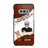 Personalized I'm A Simple Old Man, I'm Grumpy And I LIke My Dog Phone Case Printed NQDT0108