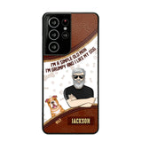 Personalized I'm A Simple Old Man, I'm Grumpy And I LIke My Dog Phone Case Printed NQDT0108