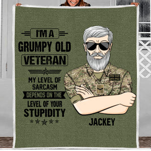 Personalized British Veterans/Soldier Quilt Blanket Printed 22JUL-HQ01