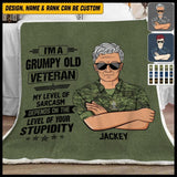 Personalized Canadian Veterans/Soldier Quilt Blanket Printed 22JUL-HQ01