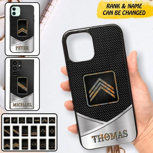 Personalized French Veteran/ Solider Phonecase QTDT0208