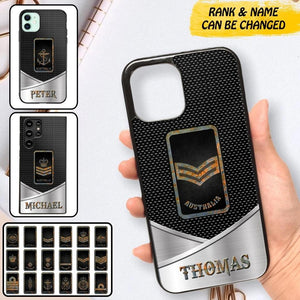 Personalized Australian Veteran/ Solider Phonecase QTDT0208