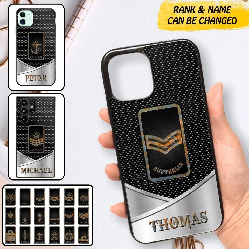 Personalized Australian Veteran/ Solider Phonecase QTDT0208