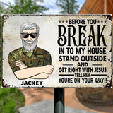 Personalized German Veterans/Soldier Metal Sign Printed 22AUG-HY02