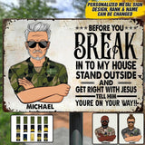 Personalized Swedish Veterans/Soldier Metal Sign Printed 22AUG-HY02