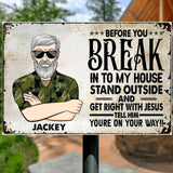 Personalized Swedish Veterans/Soldier Metal Sign Printed 22AUG-HY02