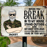 Personalized Swiss Veterans/Soldier Metal Sign Printed 22AUG-HY02