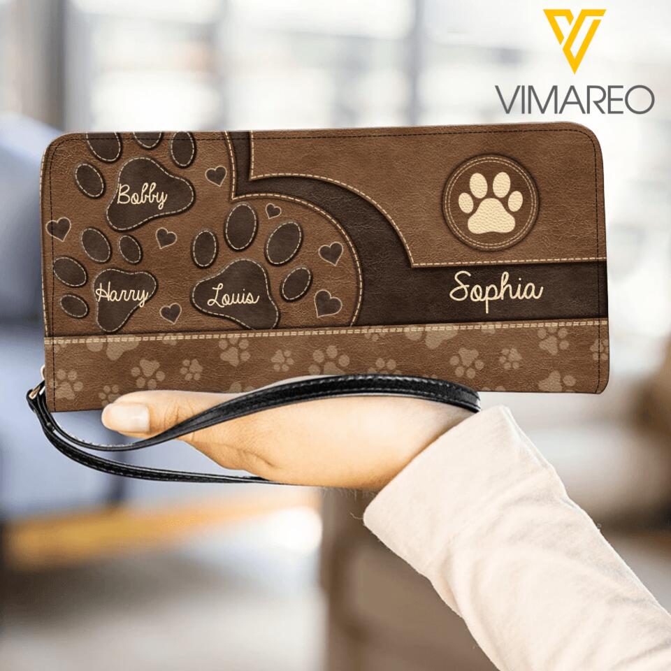 Personalized Dog Mom Custom Name Woman Clutch Purse NQHY0208