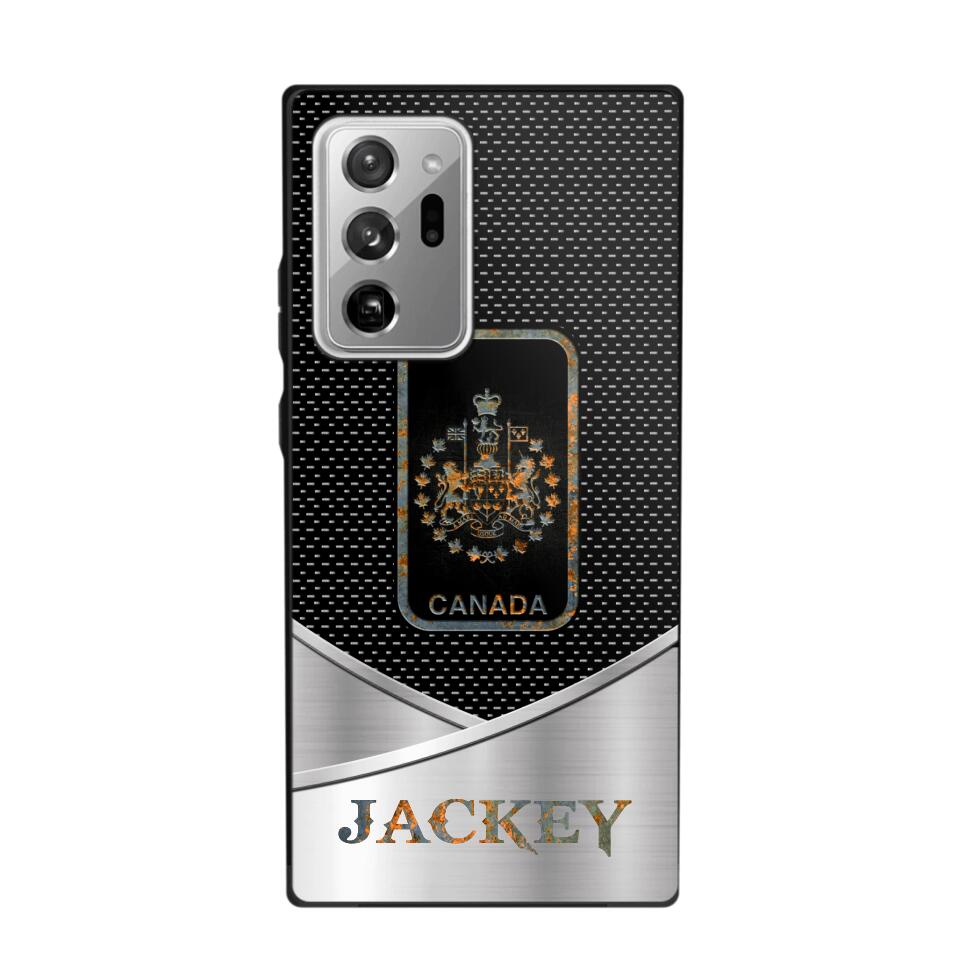 Personalized Canadian Veteran/ Solider Phonecase QTDT0308