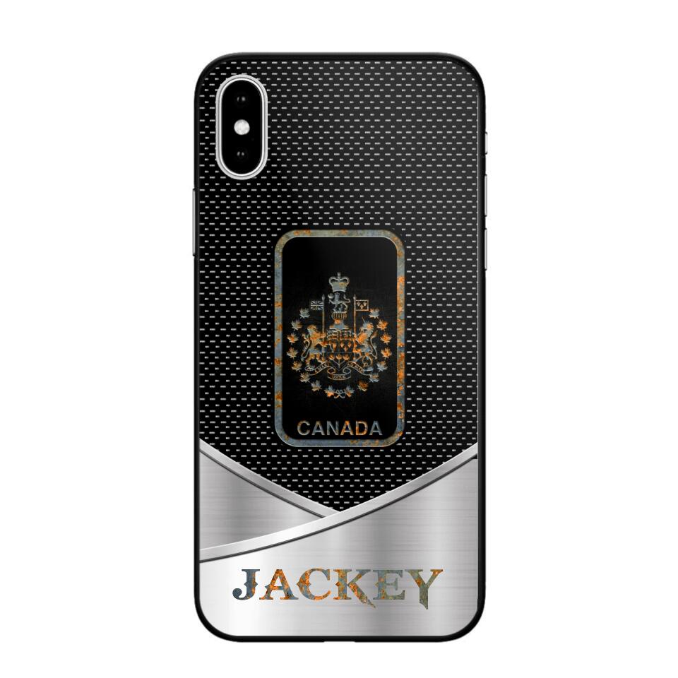 Personalized Canadian Veteran/ Solider Phonecase QTDT0308