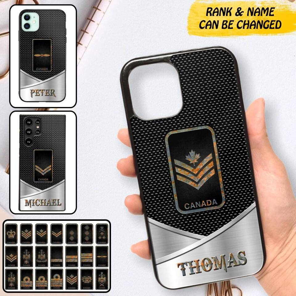 Personalized Canadian Veteran/ Solider Phonecase QTDT0308